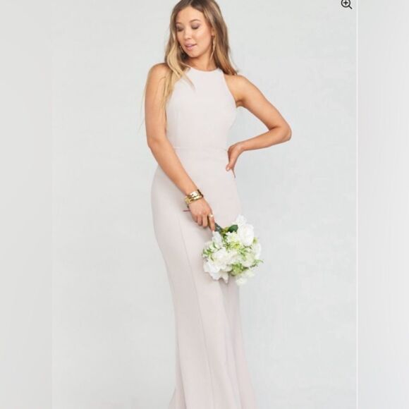 Show Me Your MuMu Chicago High Neck Wedding Floor Length Gown M - Picture 1 of 11